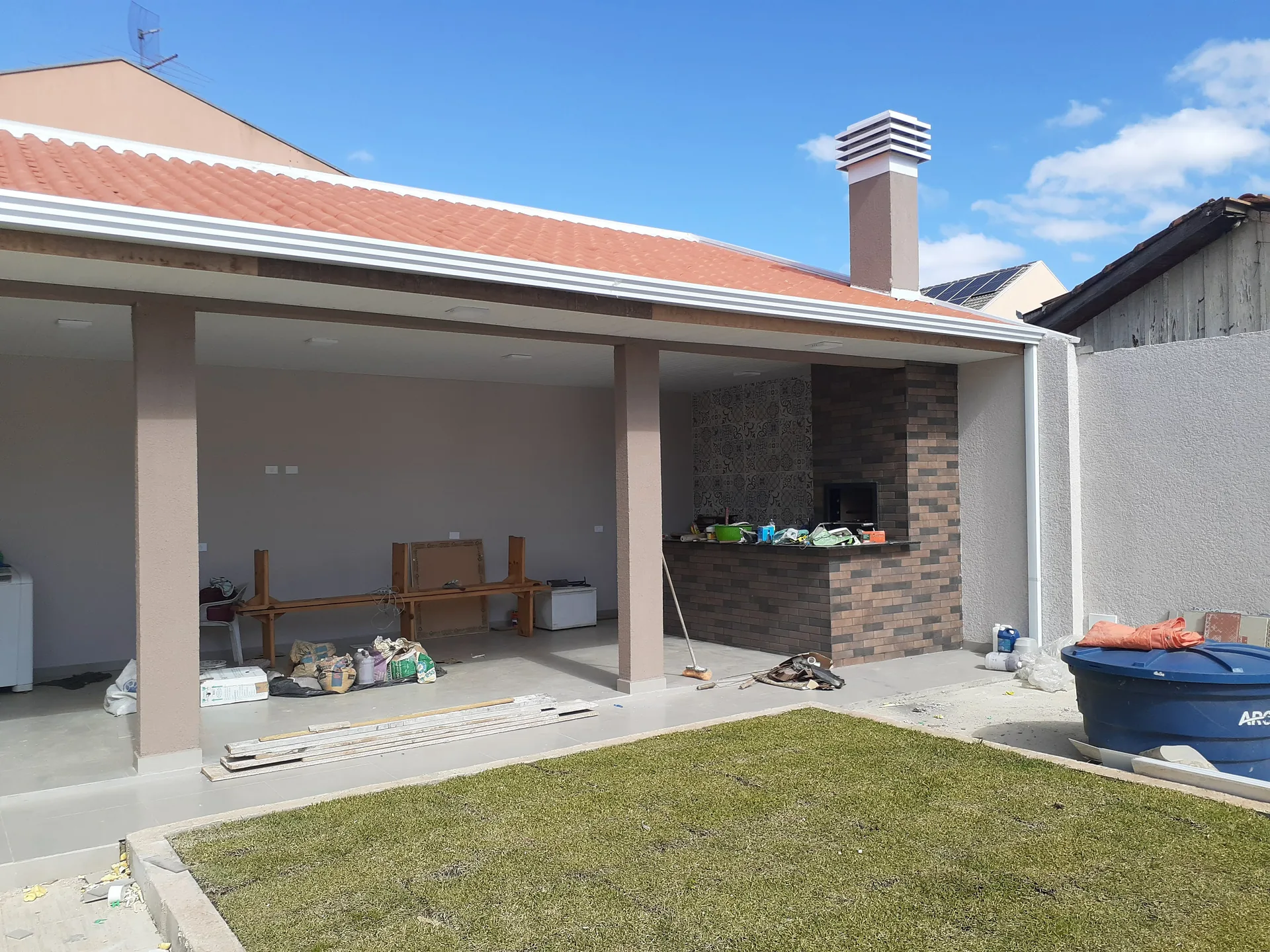 Obra Boreal - residência com área gourmet coberta